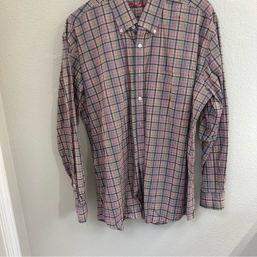Classic Multicolor Plaid Men's Shirt - Picture 8 of 10